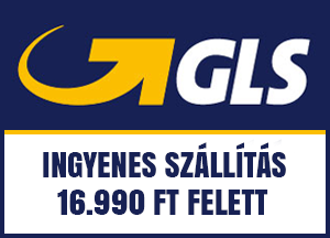 Ingyenes kiszállítás 11.990 Ft feletti rendelésnél a GLS futárszolgálattal.
